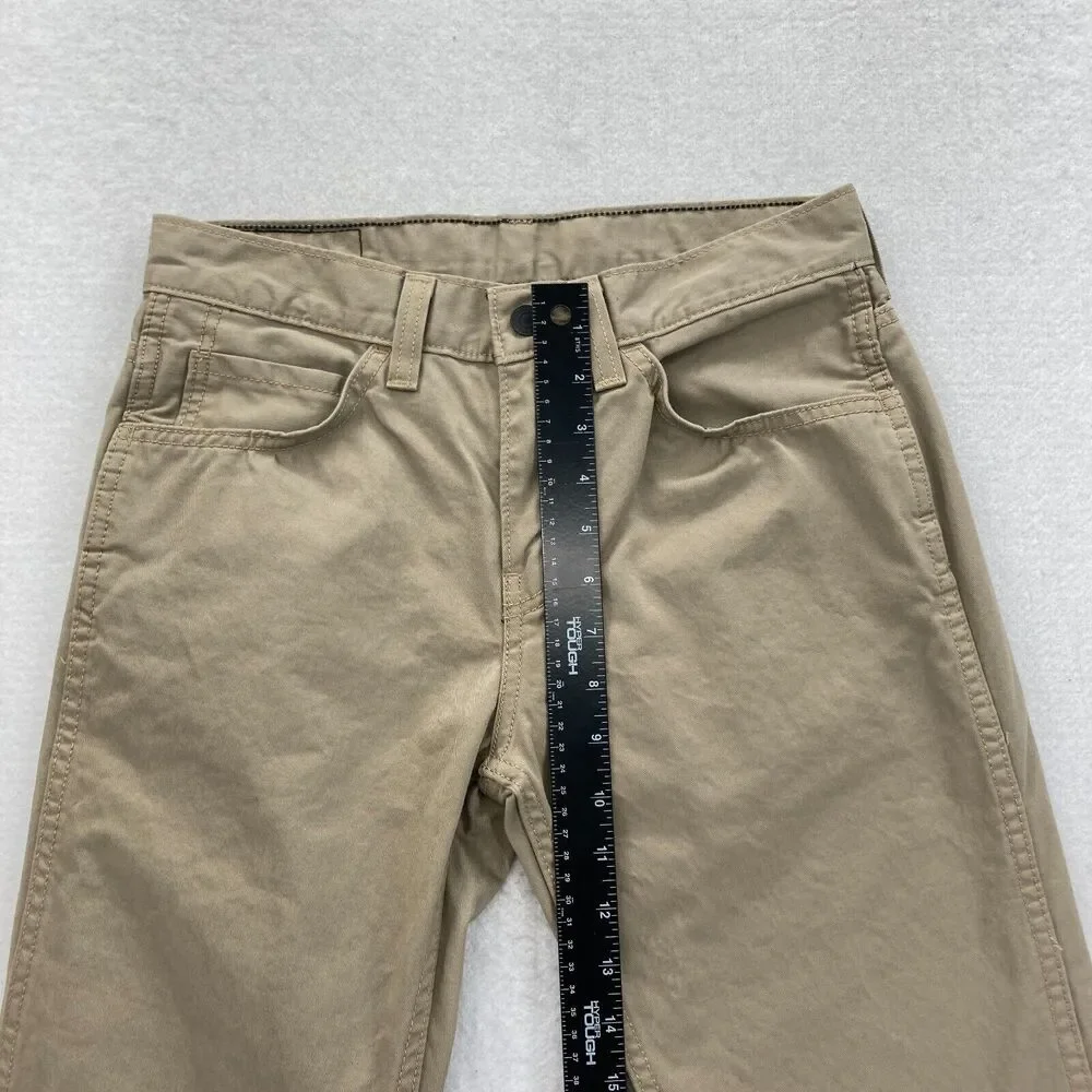 Levi's 511 Mens 29x32 Slim Fit Brown Denim Straight Leg Jeans Low Rise Black Tab - Picture 8 of 12